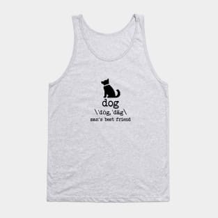 Dog man's best friend Tank Top